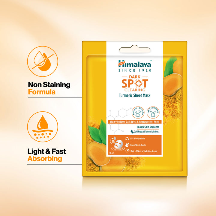 Himalaya Dark Spot Clearing Turmeric Sheet Mask