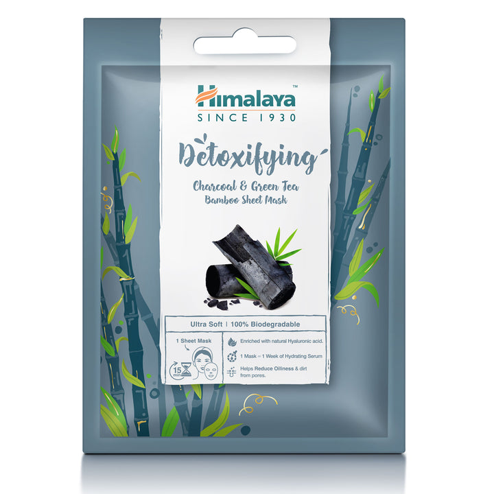 Detoxifying Charcoal & Green Tea Bamboo Sheet Mask